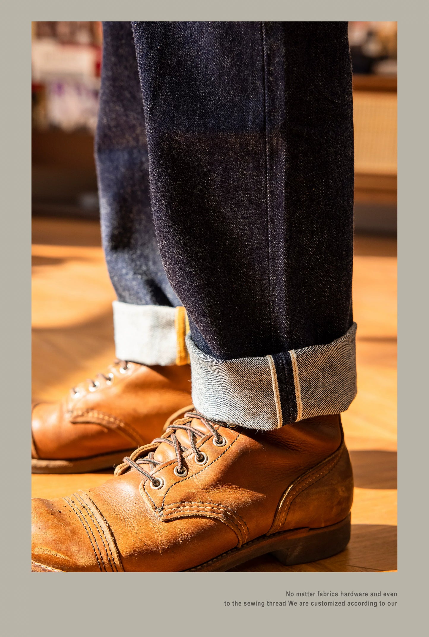 RedTornado Raw Denim Jeans – 16oz Heavyweight Indigo Selvage