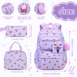 Corduroy Girls School Bags Korean Style Daily Backpack For Women lightweight bow Travel Backpacks Teenagers Casual Bags