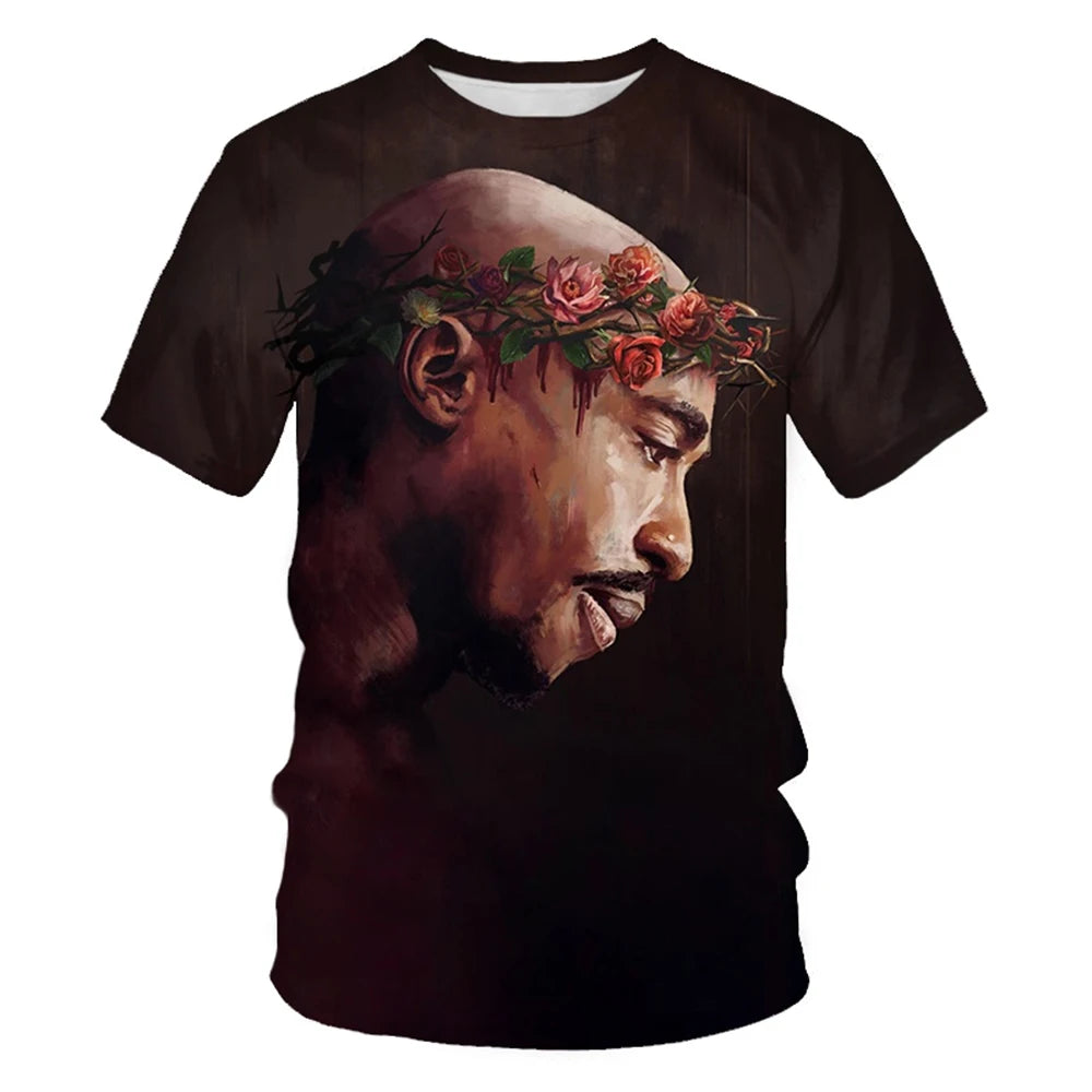 Men's 3D Print Crew Neck T-Shirt