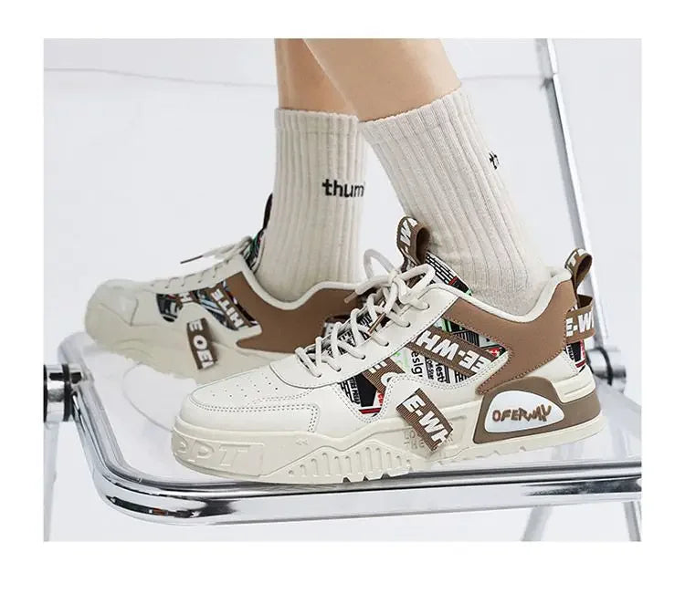 Men’s Premium Leather Skate & Sports Sneakers