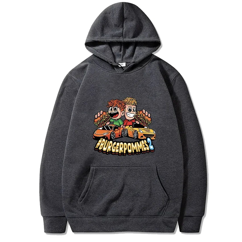 Men's Fleece Pullover Hoodie Casual Streetwear Sweatshirt