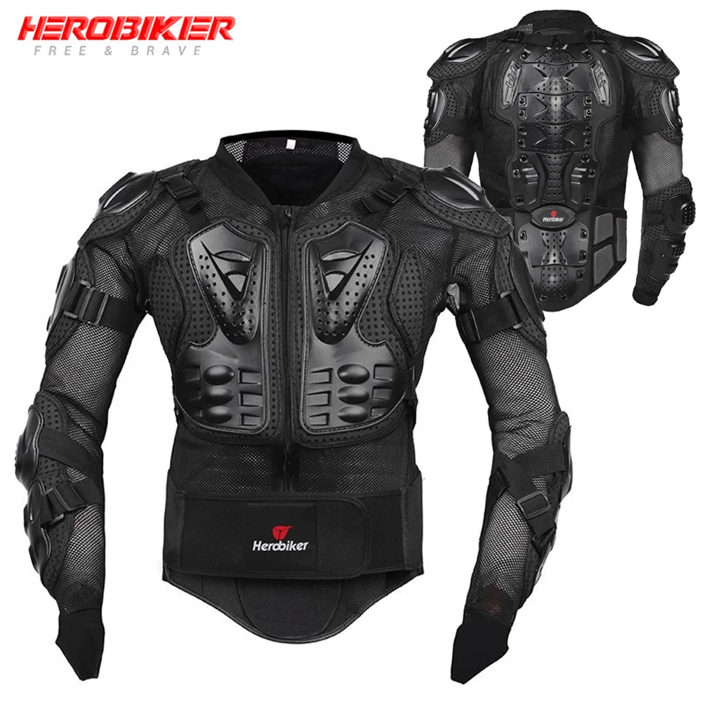 HEROBIKER Motorcycle Jacket Men Motorcycle Armor Moto Body Armor Motocross Riding Jacket Racing Motorbike Body Protection S-5XL