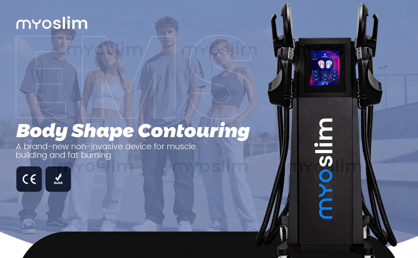 EMS RF Machine Professional Body Sculpt 6500W 200hz EMS Muscle Stimulator Slimming Machine