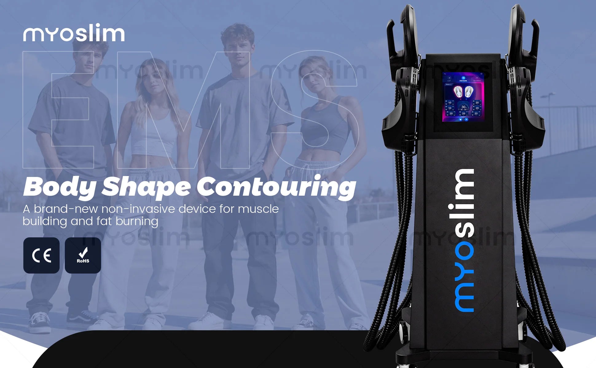 EMS RF Machine Professional Body Sculpt 6500W 200hz EMS Muscle Stimulator Slimming Machine