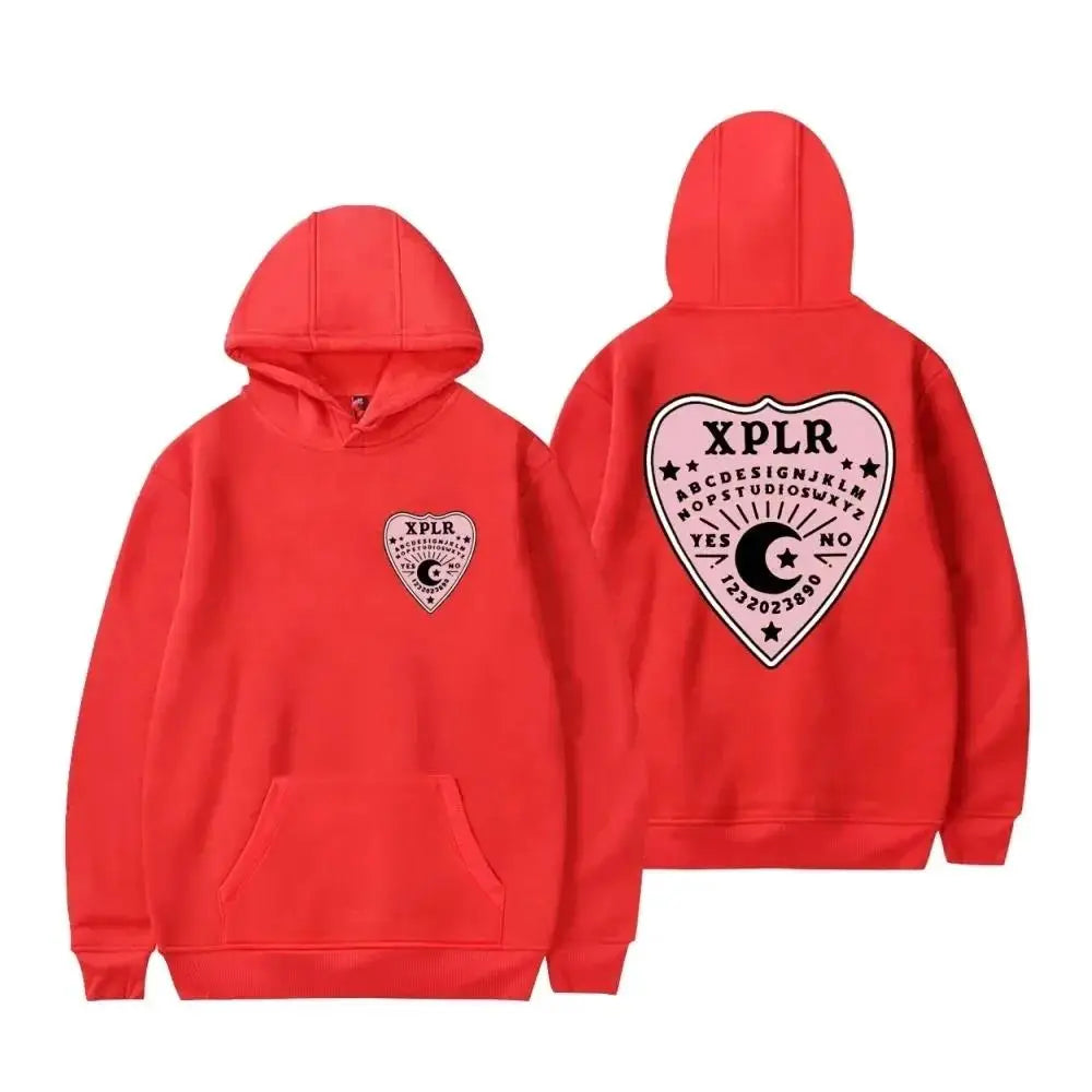 Sam and Colby XPLR Men's and Women's Hooded Sweatshirt Long sleeved Casual Hoodie Warm Street Clothing Top Winter