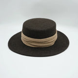 Wool Felt Fedora & Boater Hat – Wide Brim, Unisex