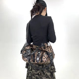 Y2K Leopard Print Shoulder Bag – Vintage Maillard Style