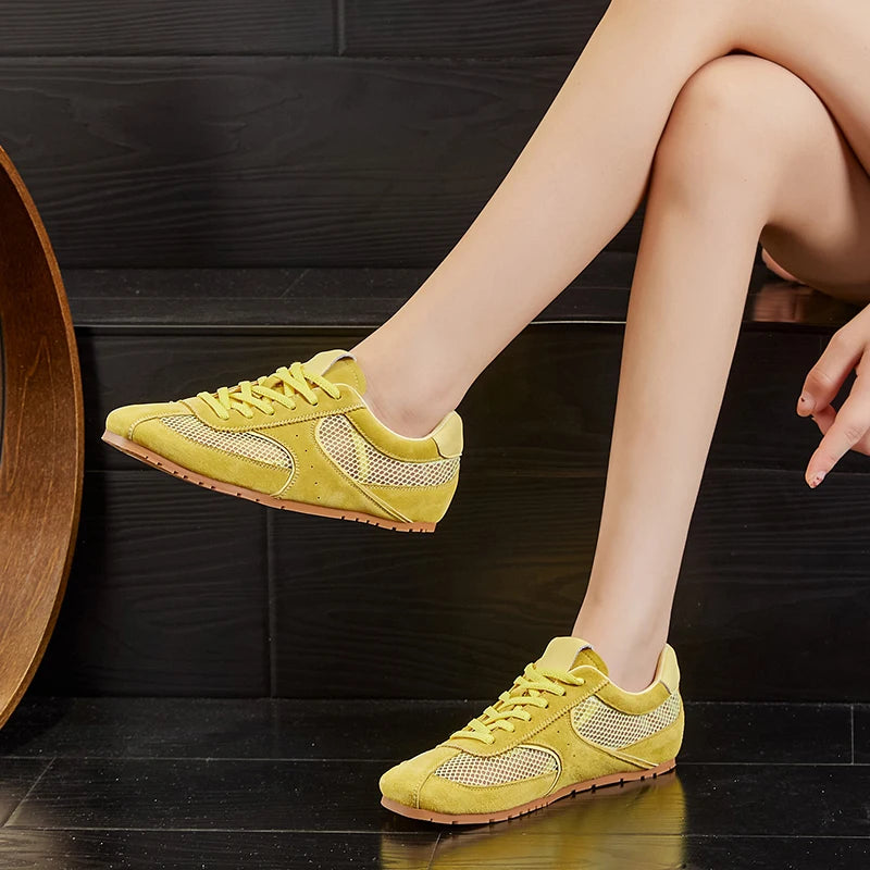 AIYUQI Women's Mesh Flat Sneakers – Elegant Summer Style