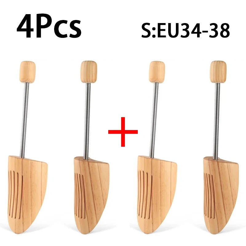 2Pcs/4Pcs Support Shoes Tree Anti Deformation Stretcher Wooden Shoe Trees for Men Women Internal Shaping Anti Wrinkle Shoe Lasts