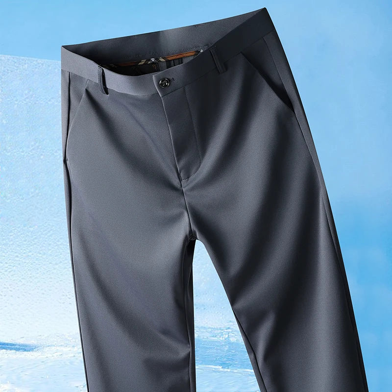 Men's Lightweight Stretch Straight-Leg Pants