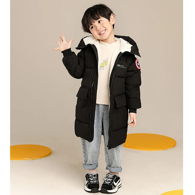 Boys’ Winter Long-Hooded Parka