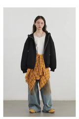 Women’s Relaxed Cotton-Blend Drawstring Hoodie
