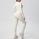 2 PCS Sportswear Yoga Set Gym Clothes Yoga Suits For Women Fitness Set Tracksuits Sports Long Sleeve Crop Top Gym Leggings