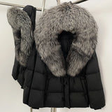 Premium Natural Fur Trim Down Jacket