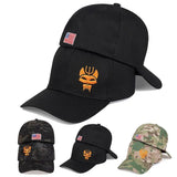 Unisex Wolf Embroidered Adjustable Baseball Cap