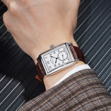 FARASUTE 2026 New Retro Wristwatches Men Casual Manual Square Customized Mechanical Movement Watch Male Sapphire Glass Reloj