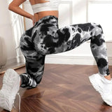 Women's 3D Tie-Dye Seamless Push-Up Leggings