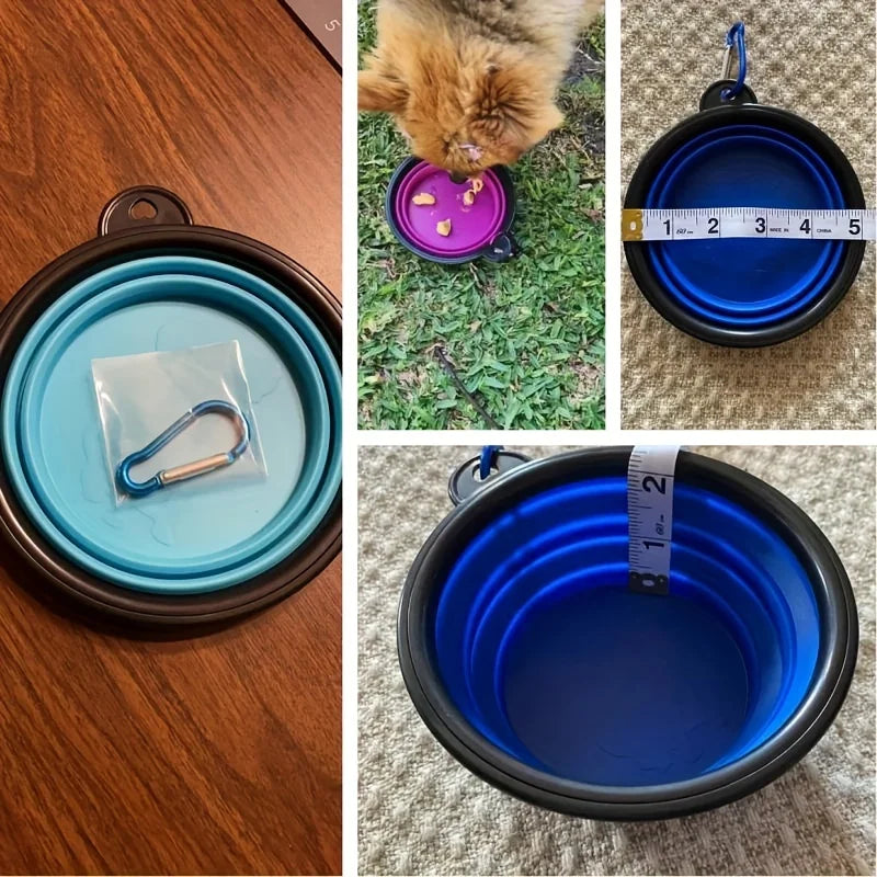 Portable Collapsible Pet Bowl | Travel Food & Water Dish