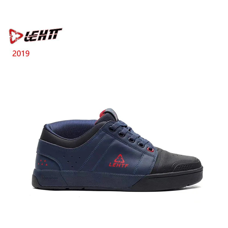 LEHTF Men's Breathable Lace-Up MTB Cycling Shoes