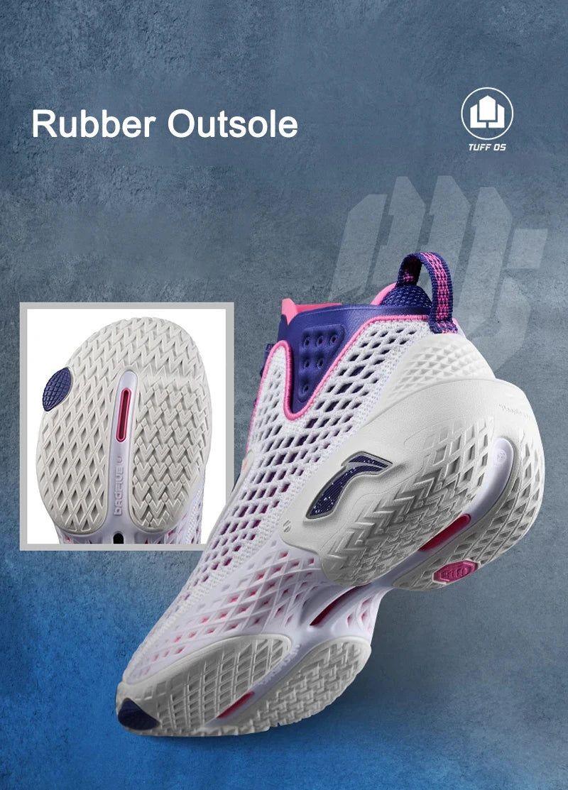 Li-Ning Men's BADFIVE V Outdoor Basketball Shoes SUPER BOOM Cushion LIGHT FOAM PLUS Reflective LiNing Stable Sneakers ABFV025