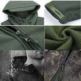 Men's Fleece Tactical Parka & Cargo Jacket Set