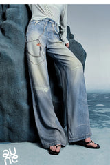 TOYOUTH Women Denim Jean 2025 Spring New Long Pants 8518053