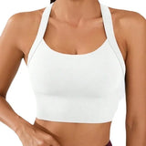 Cross-Back Adjustable Seamless Sports Bra Set – Breathable & Pad-Free