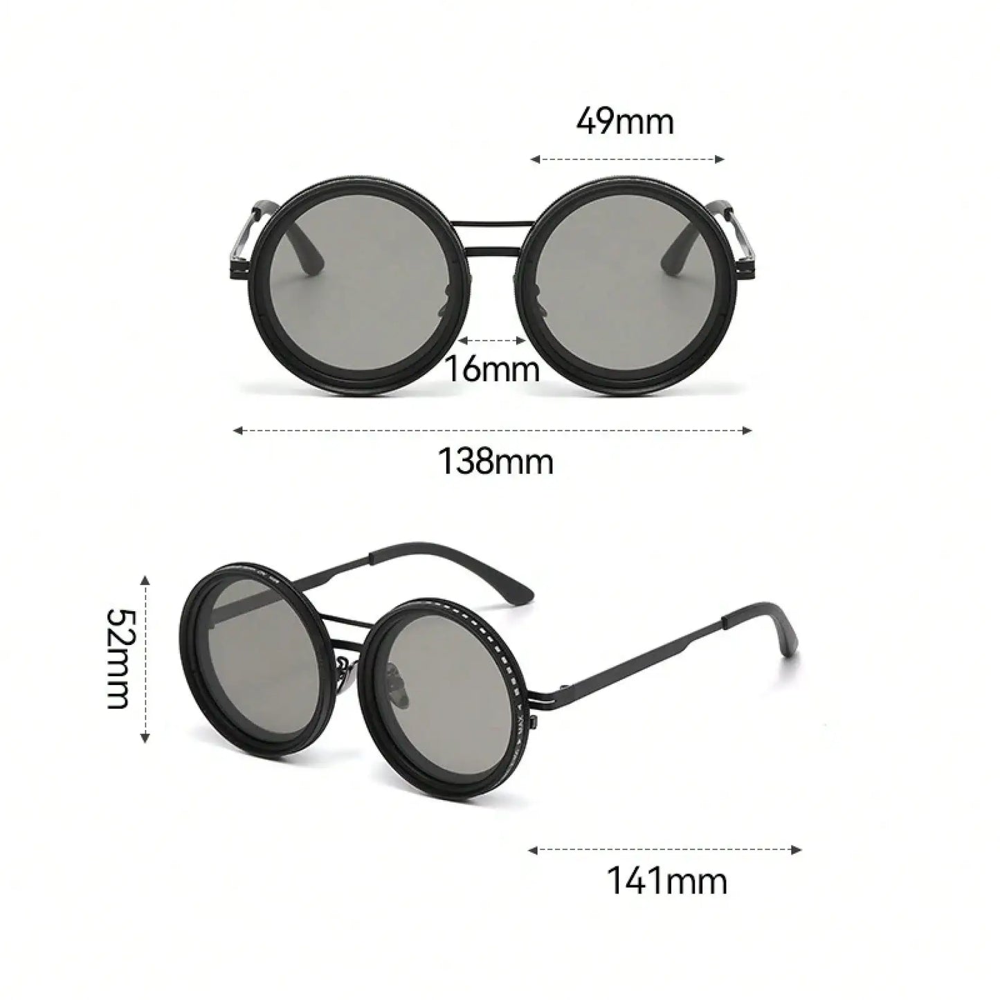 Unisex Retro Polarized Sunglasses – ND9 Rotating Filter