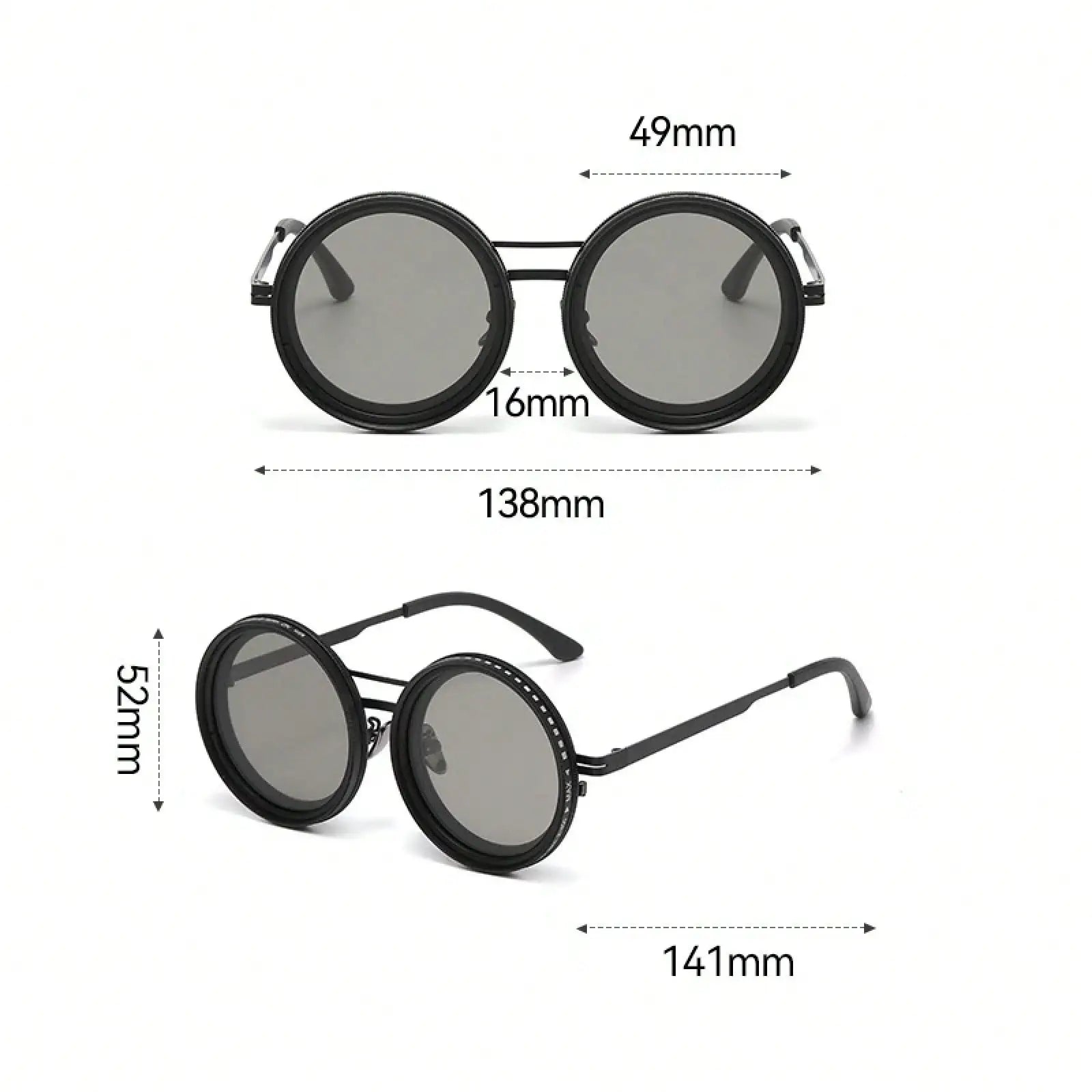 Unisex Retro Polarized Sunglasses – ND9 Rotating Filter