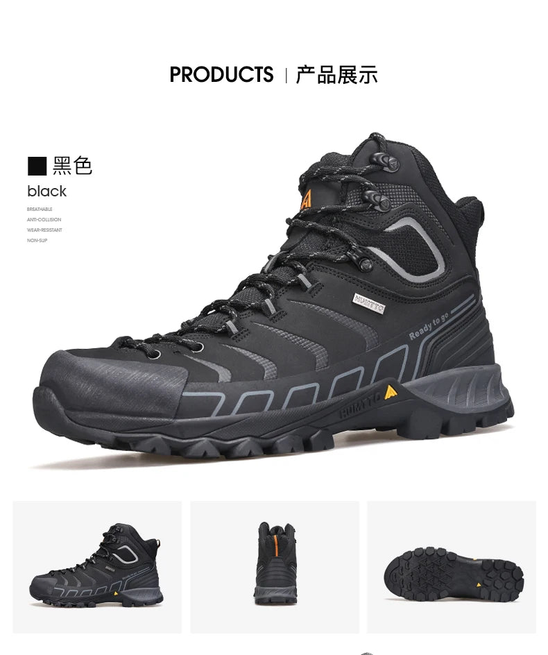 HUMTTO Hiking Shoes Men's Winter Outdoor Sports Climbing Shoes hunting Tactical boots Warm women Trekking Sneakers ankle shoes