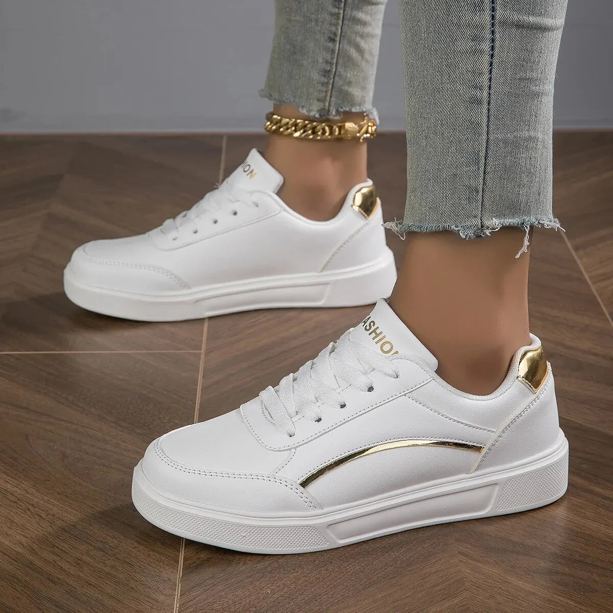 Baasploa Women’s Leather Platform Sneakers