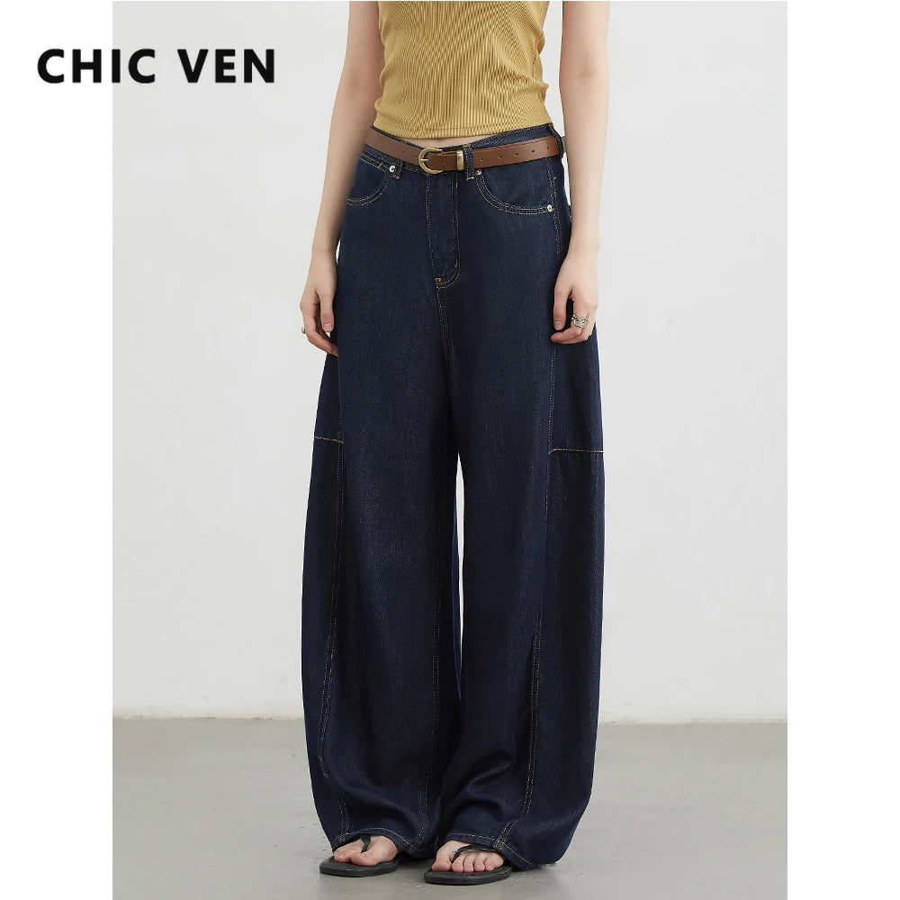 Women's High-Waist Wide Leg Denim Jeans | Relaxed Fit