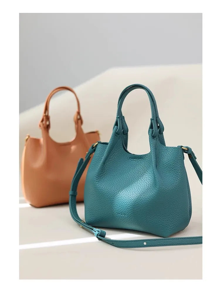 Women Real Leather Crossbody Bags Luxury Small Size Cute Handbag Soft Shoulder Bag 2024 New Arrival Designer Style
