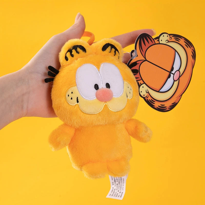 ORIGINAL Garfield Kawaii Soft Plush Toys Keychain Cute Cats Anime Stuffed Animals Peluche Doll Pendants Birthdays Gifts For Kids
