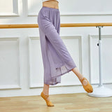 Women's Wide-Leg Nylon Dance Pants