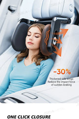 SEAMETAL Multifunctional Car Headrest 3D Memory Foam Neck Support Pillow Free-Adjustment Neck Protection Pillow for Traveling