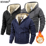 Men's Fleece Zip-Up Hoodie Jacket – Warm & Windproof