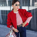 Women’s Cropped Bomber Jacket