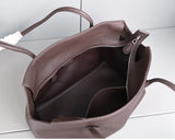 Genuine Leather Tote Bag – Pebbled Top-Grain Cowhide