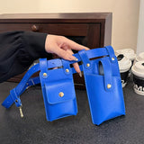 Designer Women Waist Bag 2024 summer Belt bag Phone Pack Trend Candy color Leather Shoulder Crossbody Chest Bags Lady Fanny Pack