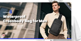 Heroic Knight Business Backpack for Men Waterproof Travel 17.3" Laptop Backpack  High Capacity Multifunctional Pack USB Charging