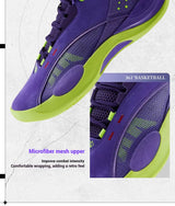 361 Degree Team Joker Men Basketball Shoes CQT Stable Rebound Anti-slip Wear-resistant High-top Combat Male Sneakers 572511105