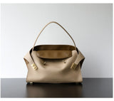 Niche Light Luxury High-end Leather Large-capacity First-layer Cowhide Women's Handbag Tote Bag Commuter Leisure Versatile