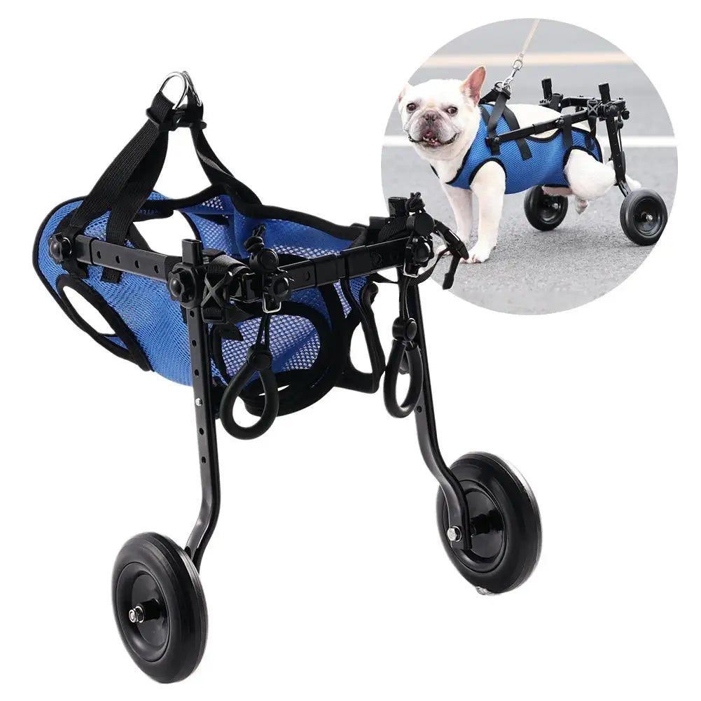 Adjustable Pet Mobility Wheelchair Cart for Small Dogs & Cats