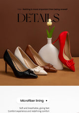 CHCH Women's Pointed Toe Ankle Strap Platform Heels