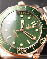 Watchdives WD007Q Titanium Dive Watch 42mm VH31 Sweep Quartz Men Watch Sapphire Crystal Helium Escape Valve 200M Waterproof Lumi