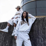 Men's Leopard Print Hoodie & Pants Set