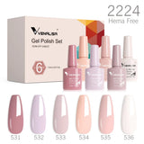 VENALISA 6-Piece Winter Gel Polish Set – HEMA & TPO Free
