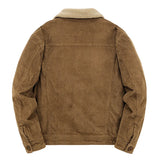 Men's Corduroy Zip-Up Winter Jacket