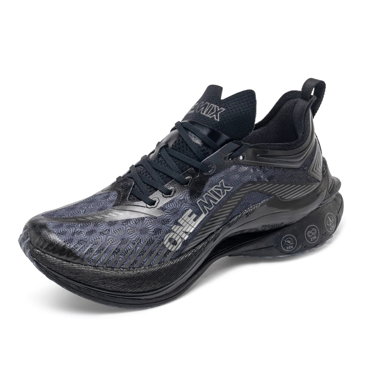 ONEMIX New Carbon Plate Marathon Running Shoes for Men Anti-slip Ultra-light Rebound Athletic Sport Professional Shoes Sneakers